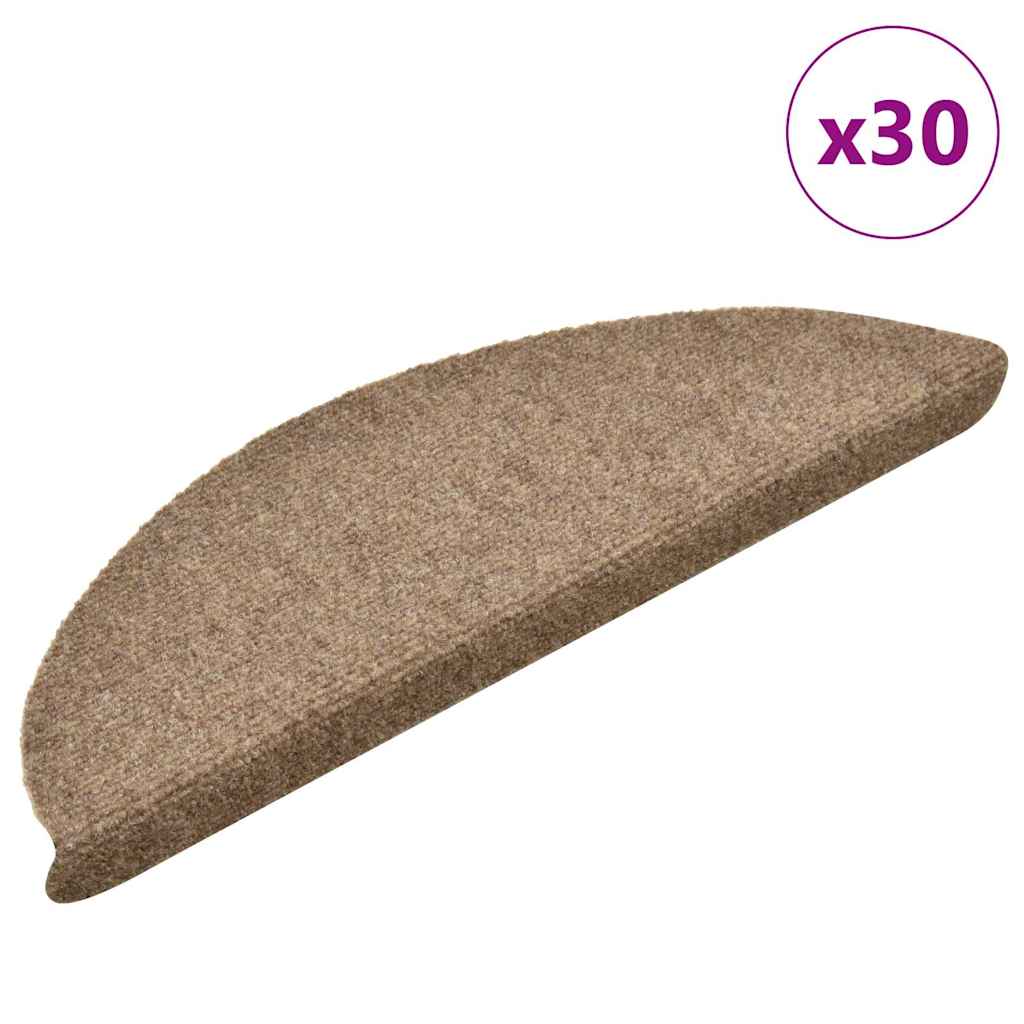 Trappematter selvklebende 30 stk 56x17x3 cm beige halvrund