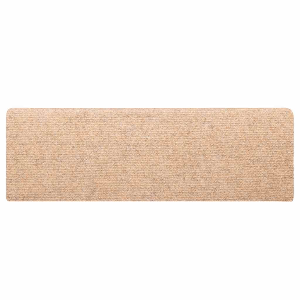Trappematter selvklebende 30 stk 65x21x4 cm kremfarget rektangulær kant