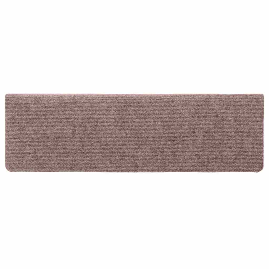 Trappematter selvklebende 30 stk 65x21x4 cm lysebrun rektangulær kant