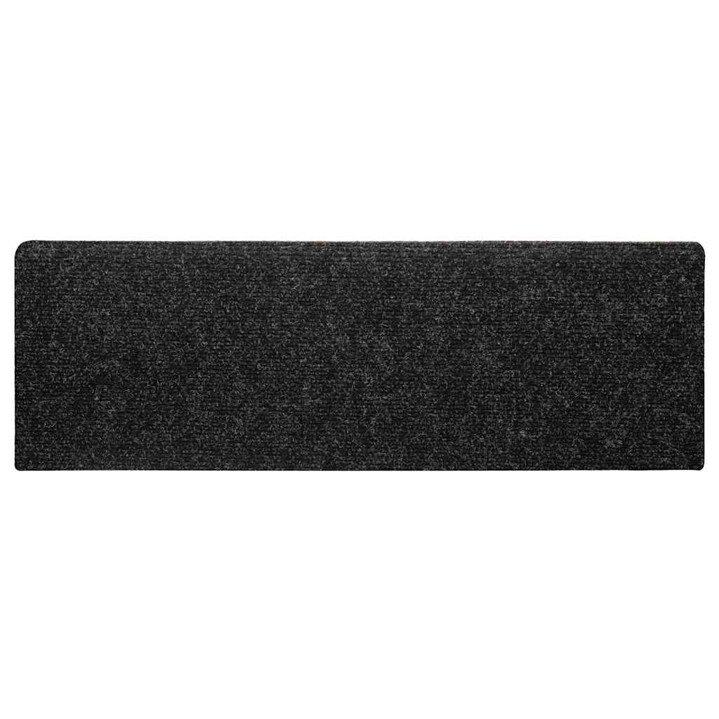 Trappematter selvklebende 30 stk 65x21x4 cm svart rektangulær kant