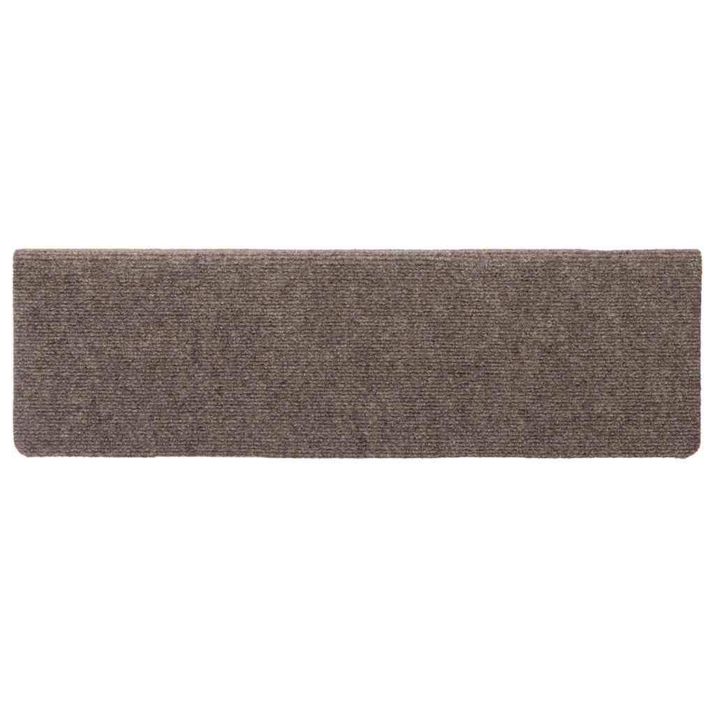 Trappematter selvklebende 30 stk 65x21x4 cm beige rektangulær kant