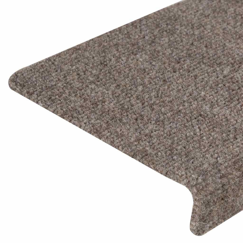 Trappematter selvklebende 30 stk 65x21x4 cm beige rektangulær kant