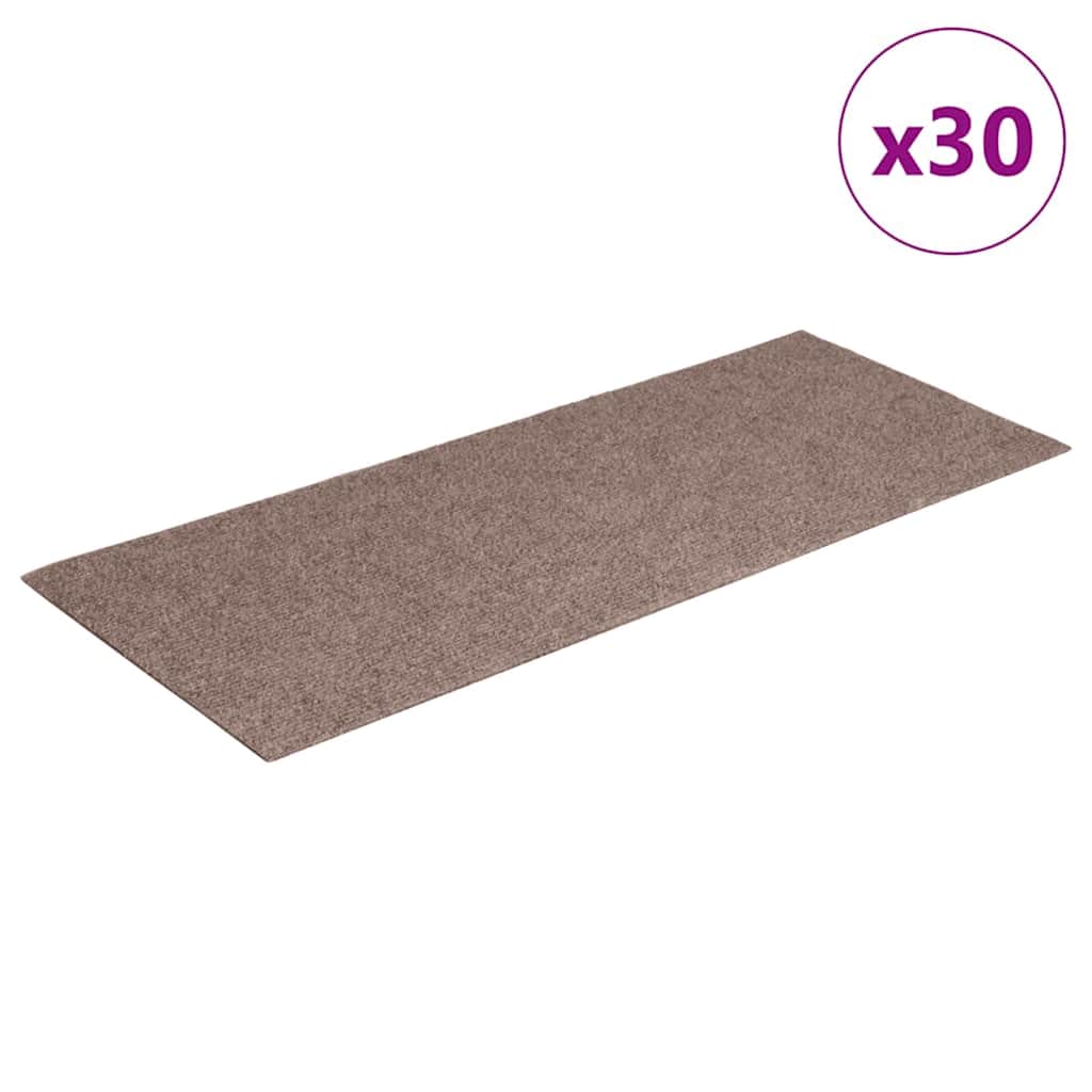 Trappematter selvklebende 30 stk 60x25 cm lysebrune rektangulære
