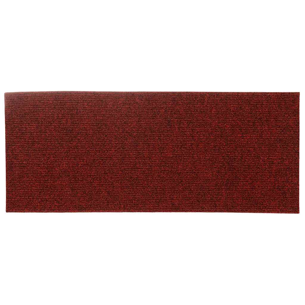 Trappematter selvklebende 30 stk 60x25 cm bordeauxrød rektangulær