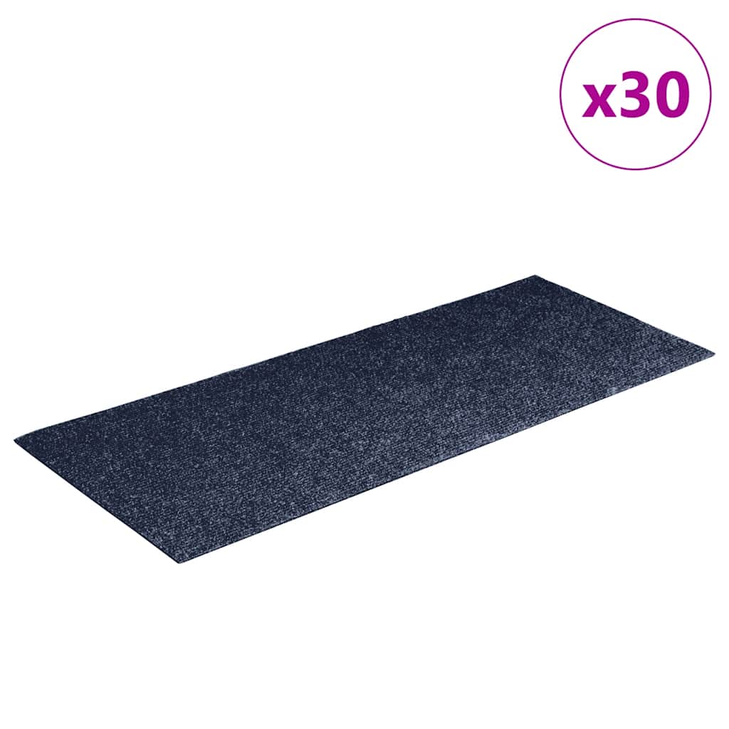 Trappematter selvklebende 30 stk 60x25 cm gråblå rektangulære