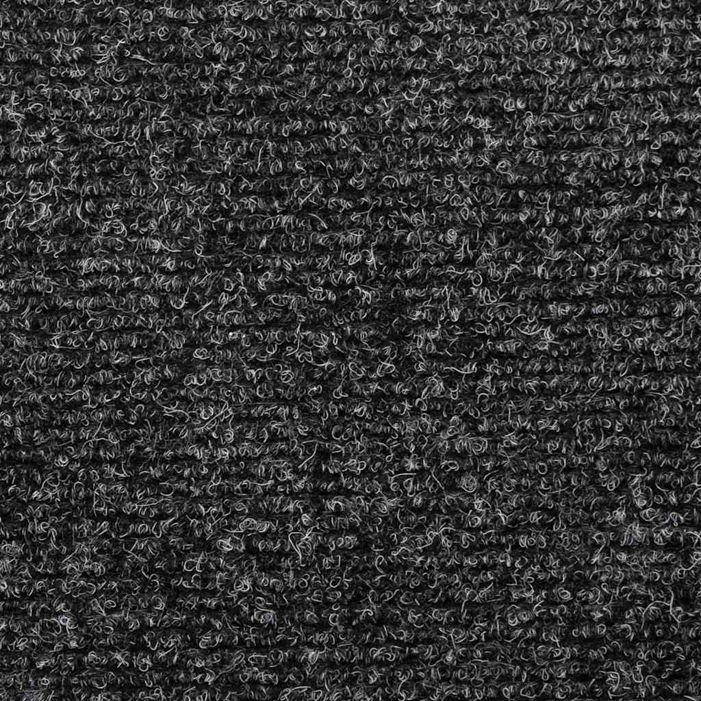 Trappematter selvklebende 20 stk 65x21x4 cm mørkegrå rektangulær kant