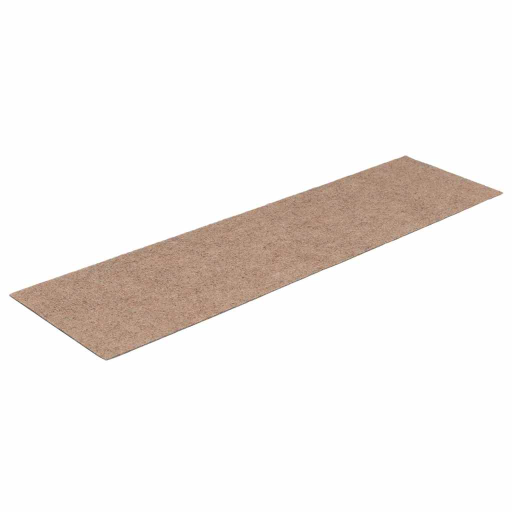 Trappematter selvklebende 30 stk 76x20 cm lysebrune rektangulære