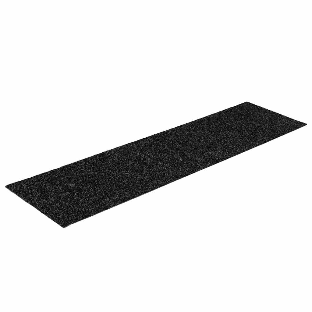 Trappematter selvklebende 30 stk 76x20 cm svarte rektangulære