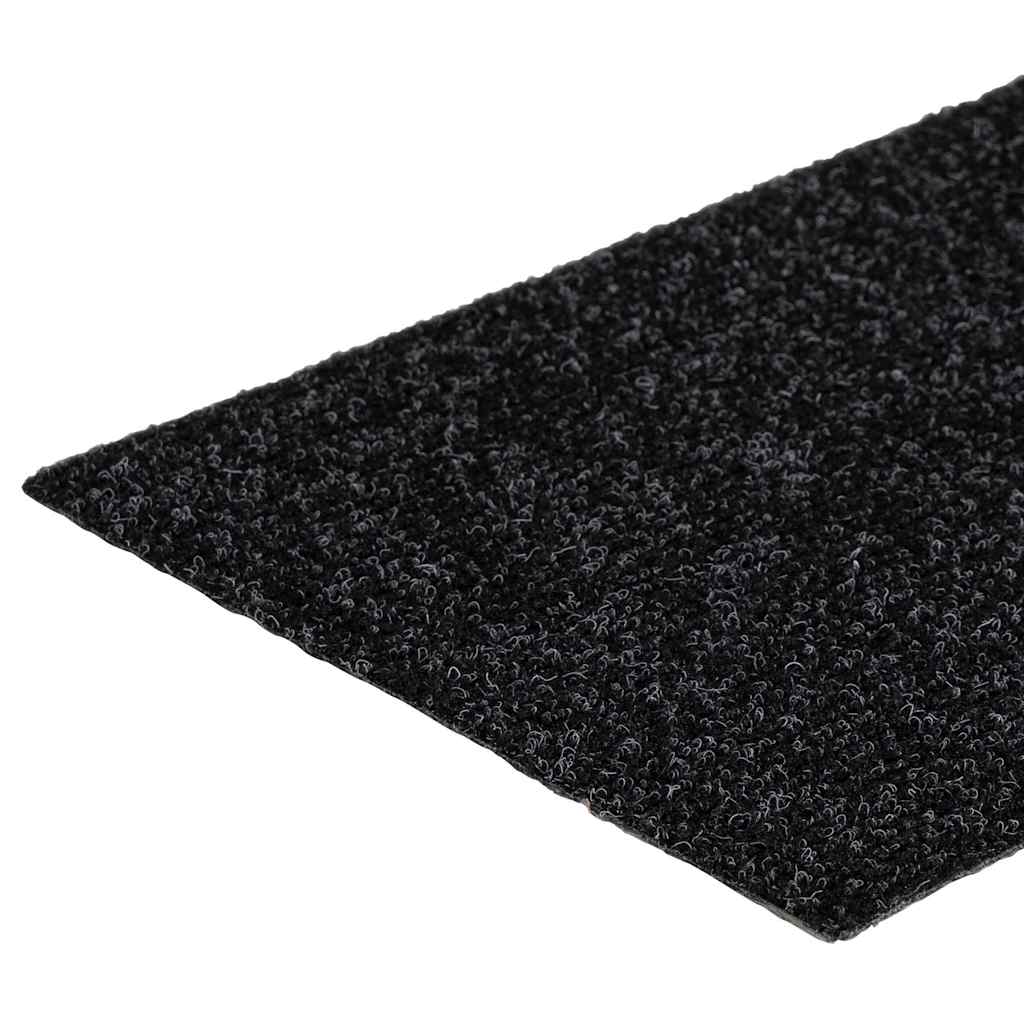 Trappematter selvklebende 30 stk 76x20 cm svarte rektangulære