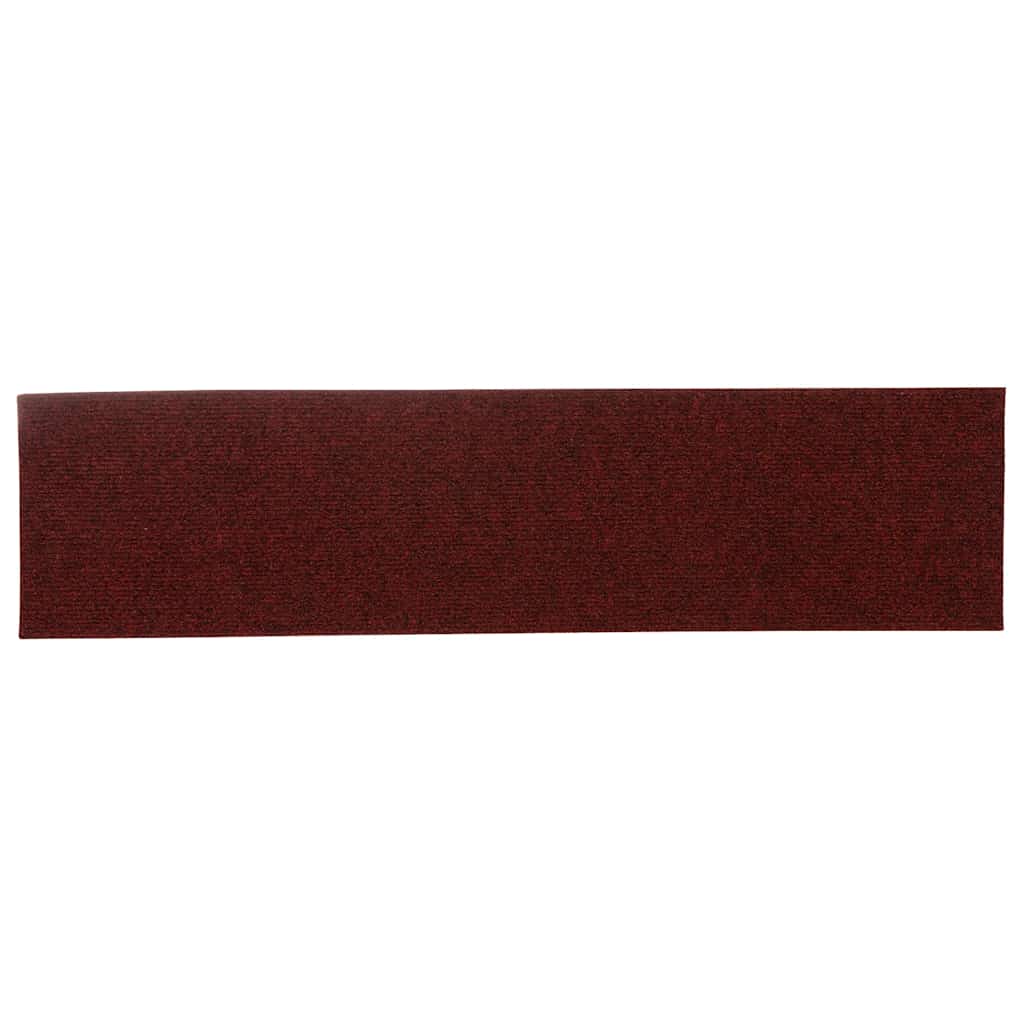 Trappematter selvklebende 30 stk 76x20 cm bordeauxrød rektangulær
