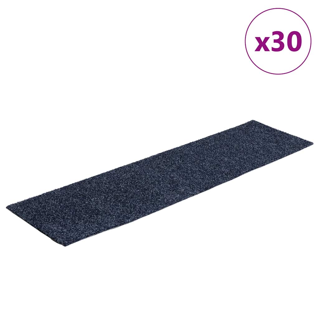 Trappematter selvklebende 30 stk 76x20 cm gråblå rektangulære