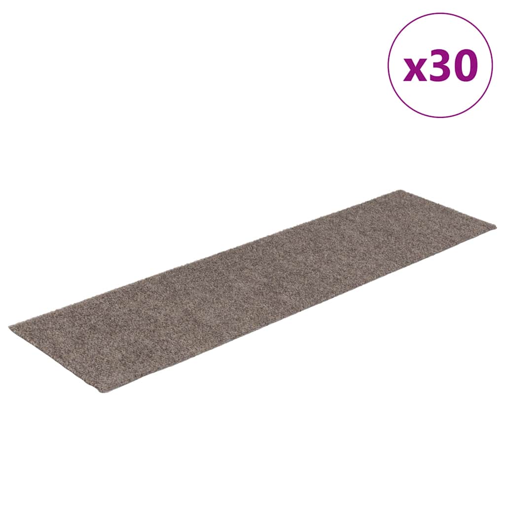 Trappematter selvklebende 30 stk 76x20 cm beige rektangulære