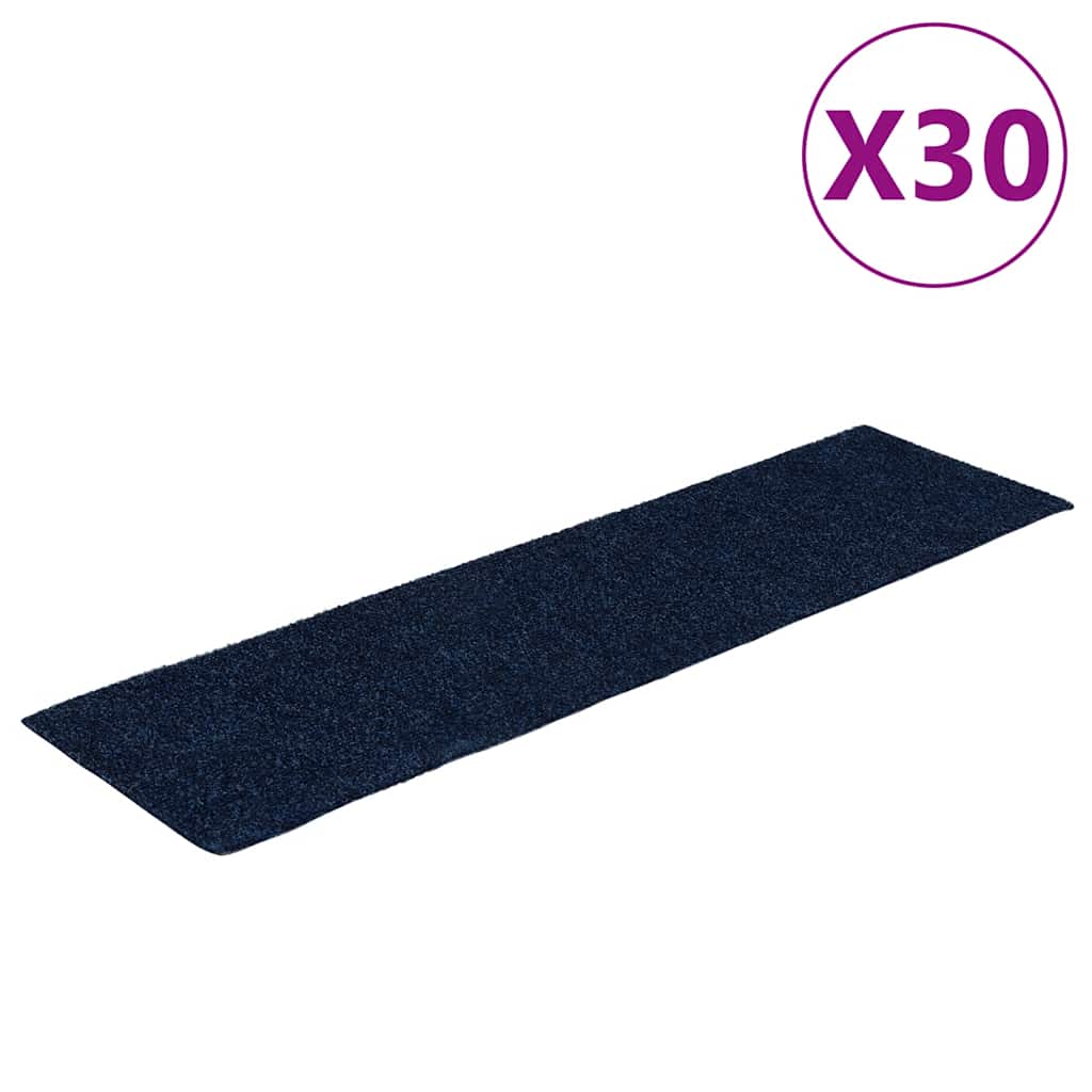 Trappematter selvklebende 30 stk 76x20 cm marineblå rektangulære