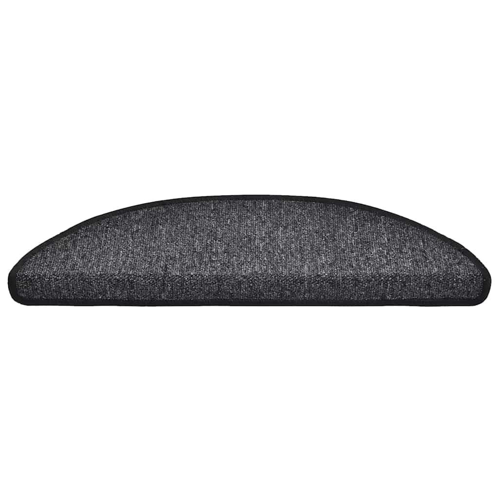 Trappematter 30 stk 56x17x3 cm antrasitt halvrund