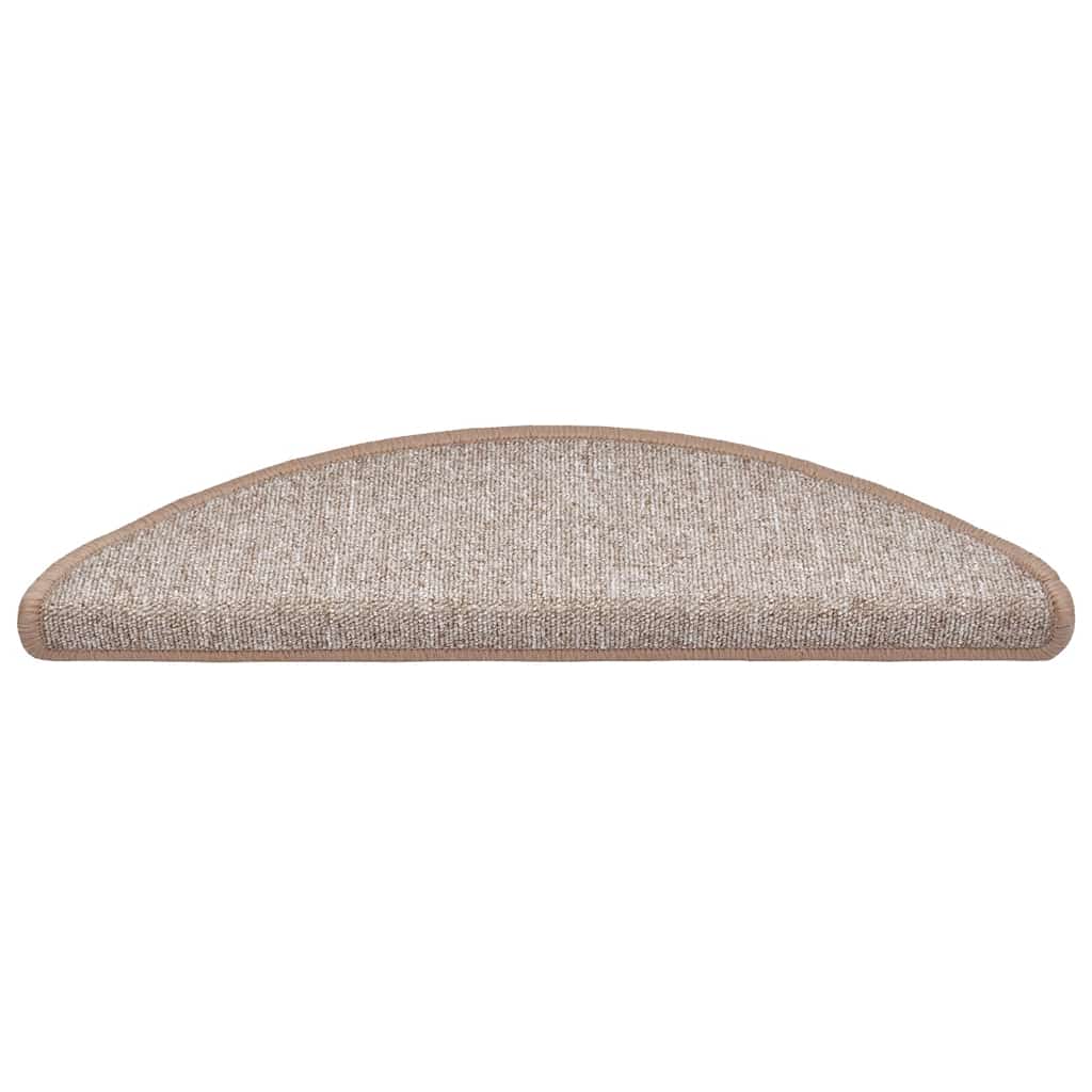 Trappematter 30 stk 56x17x3 cm lysebrune halvrund