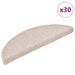 Trappematter 30 stk 56x17x3 cm taupe halvrund