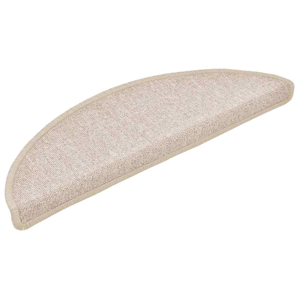 Trappematter 30 stk 56x17x3 cm taupe halvrund