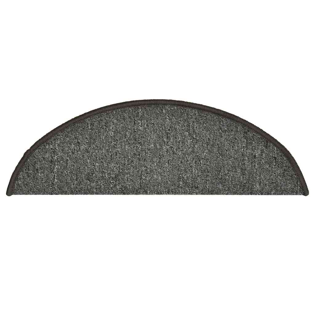 Trappematter 30 stk 56x17x3 cm mørkegrå halvrund