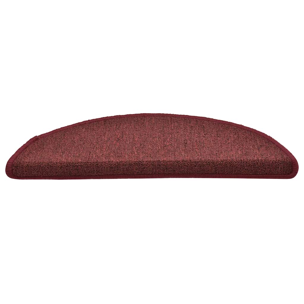 Trappematter 30 stk 56x17x3 cm bordeaux halvrund