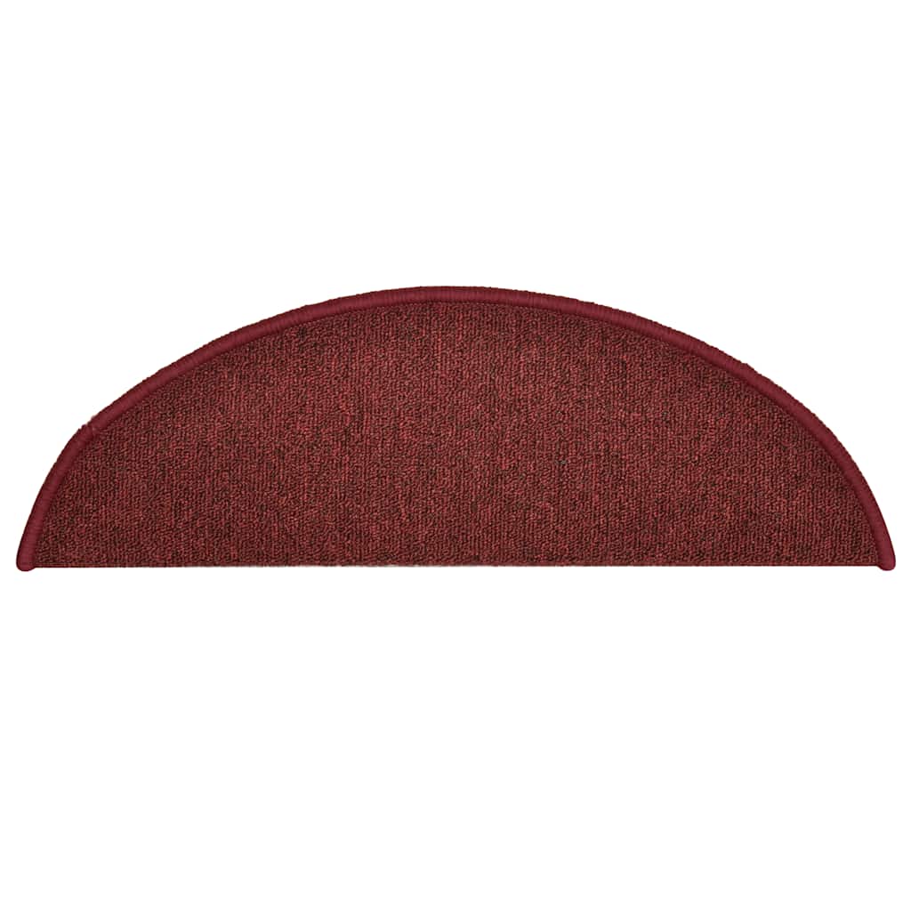 Trappematter 30 stk 56x17x3 cm bordeaux halvrund