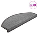 Trappematter 30 stk 65x24x4 cm mørkegrå halvrund store