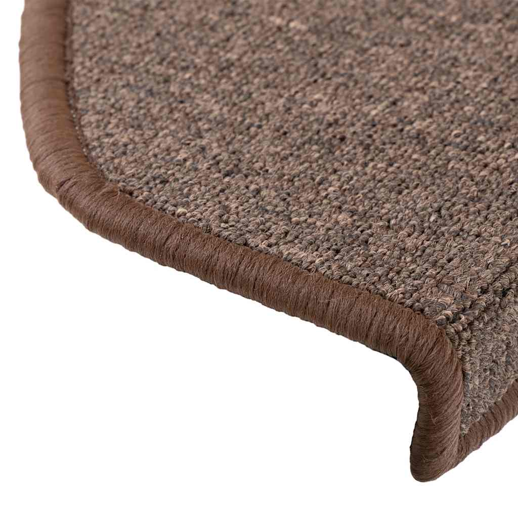 Trappematter 30 stk 65x24x4 cm kaffebrune halvrund store
