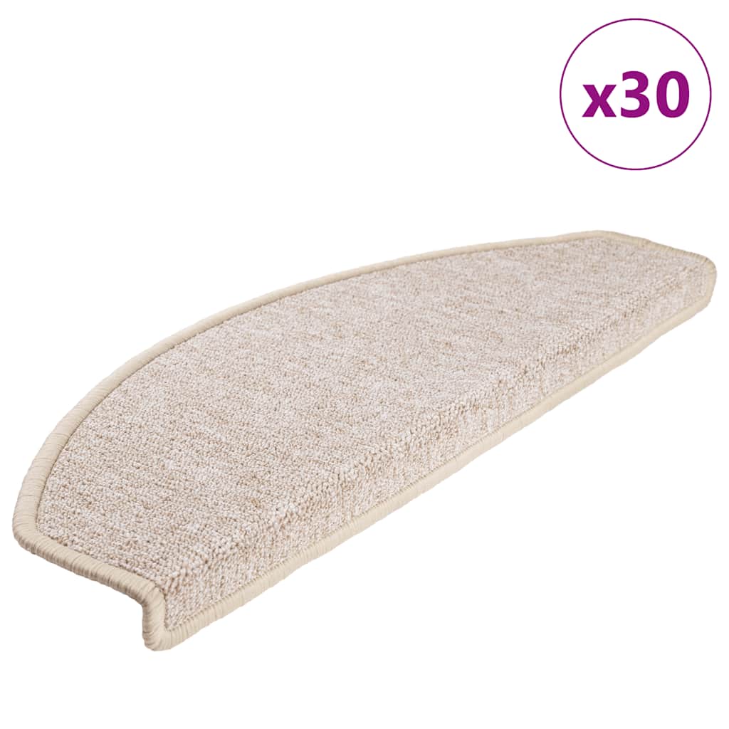 Trappematter 30 stk 65x24x4 cm taupe halvrund store
