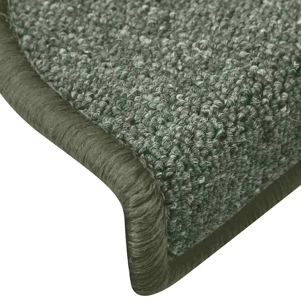 Trappematter 30 stk 65x24x4 cm mørkegrønne halvrund store