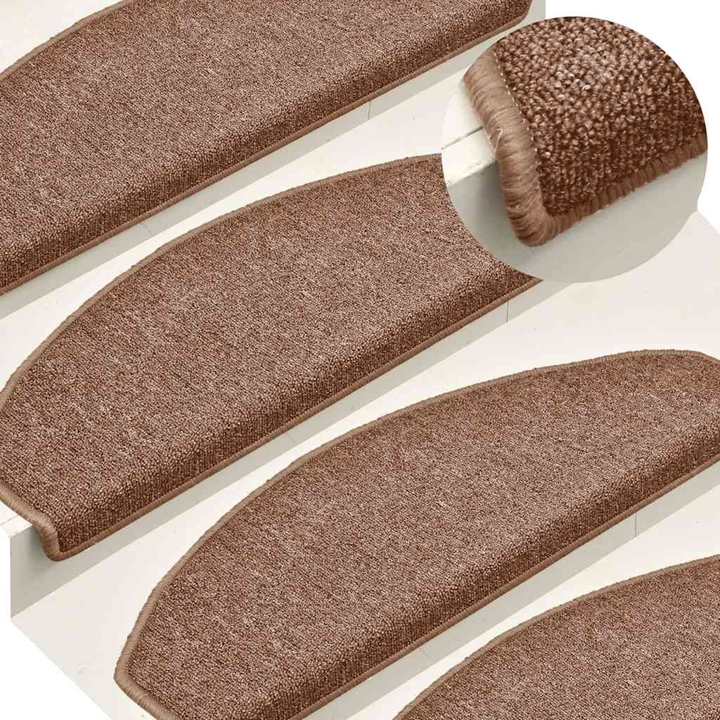 Trappematter 30 stk 65x24x4 cm brune halvrund store