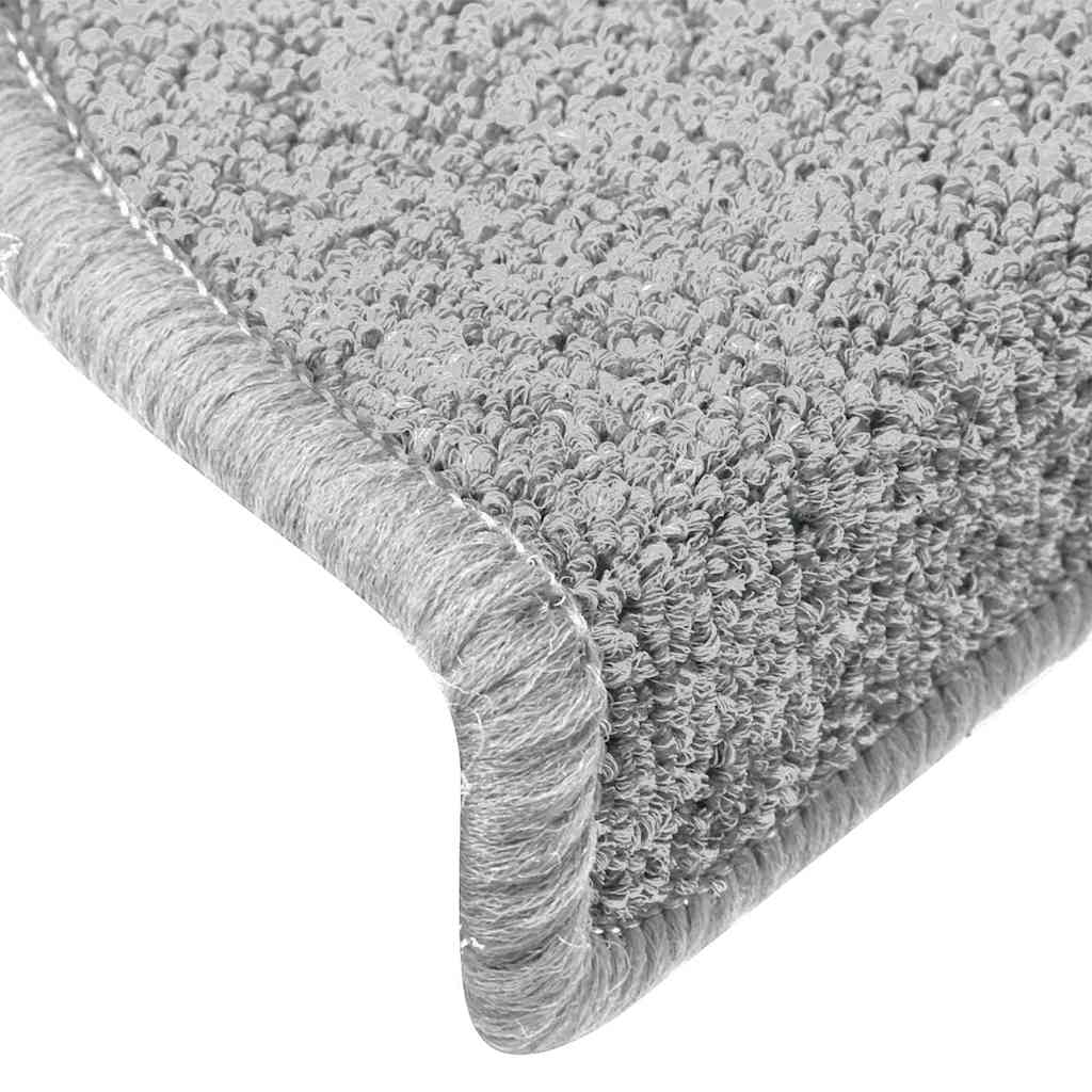 Trappematter 30 stk 65x24x4 cm lysegrå halvrund store