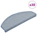 Trappematter 30 stk 65x24x4 cm lysegrå og blå halvrund store