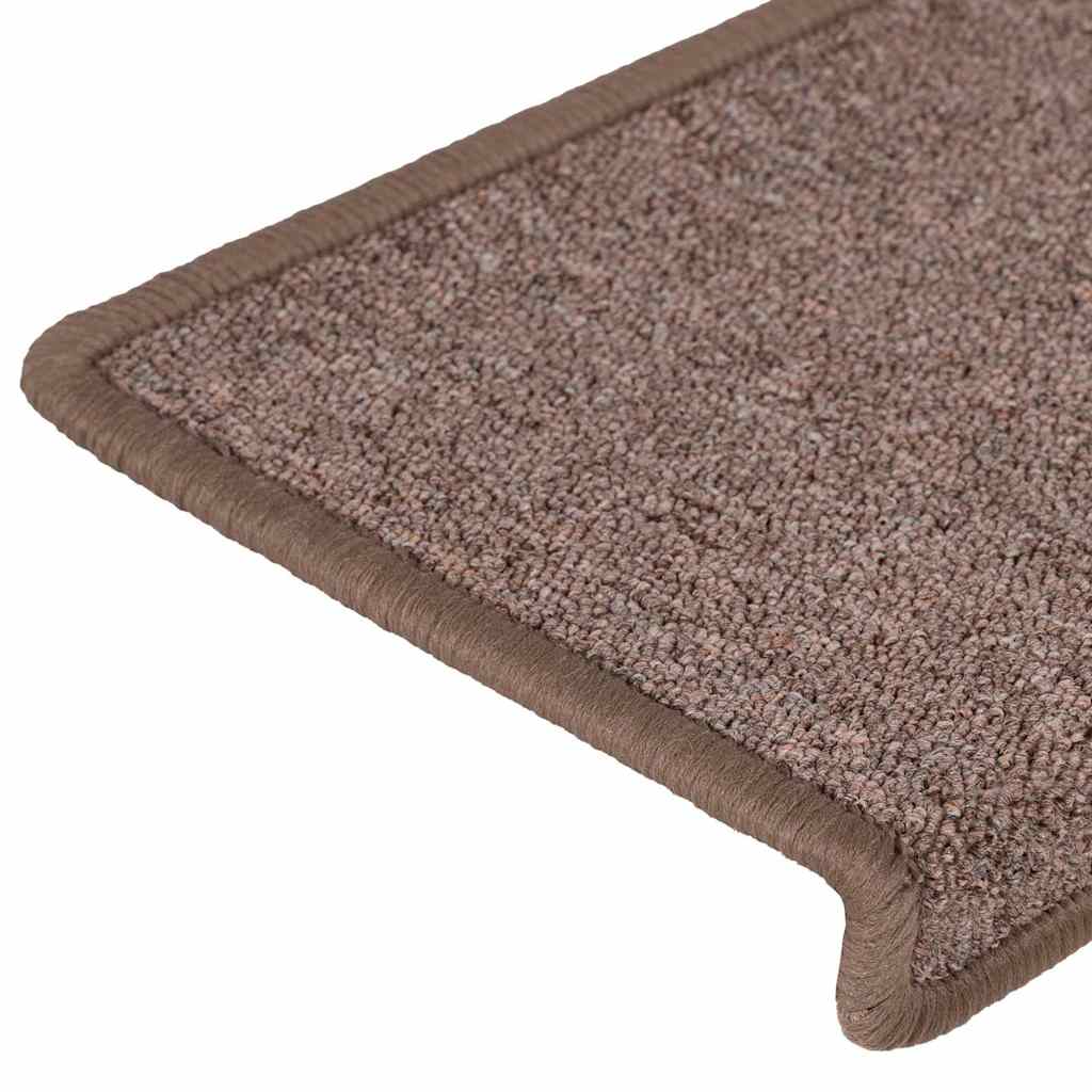 Trappematter 30 stk 65x21x4 cm brun rektangulær kant