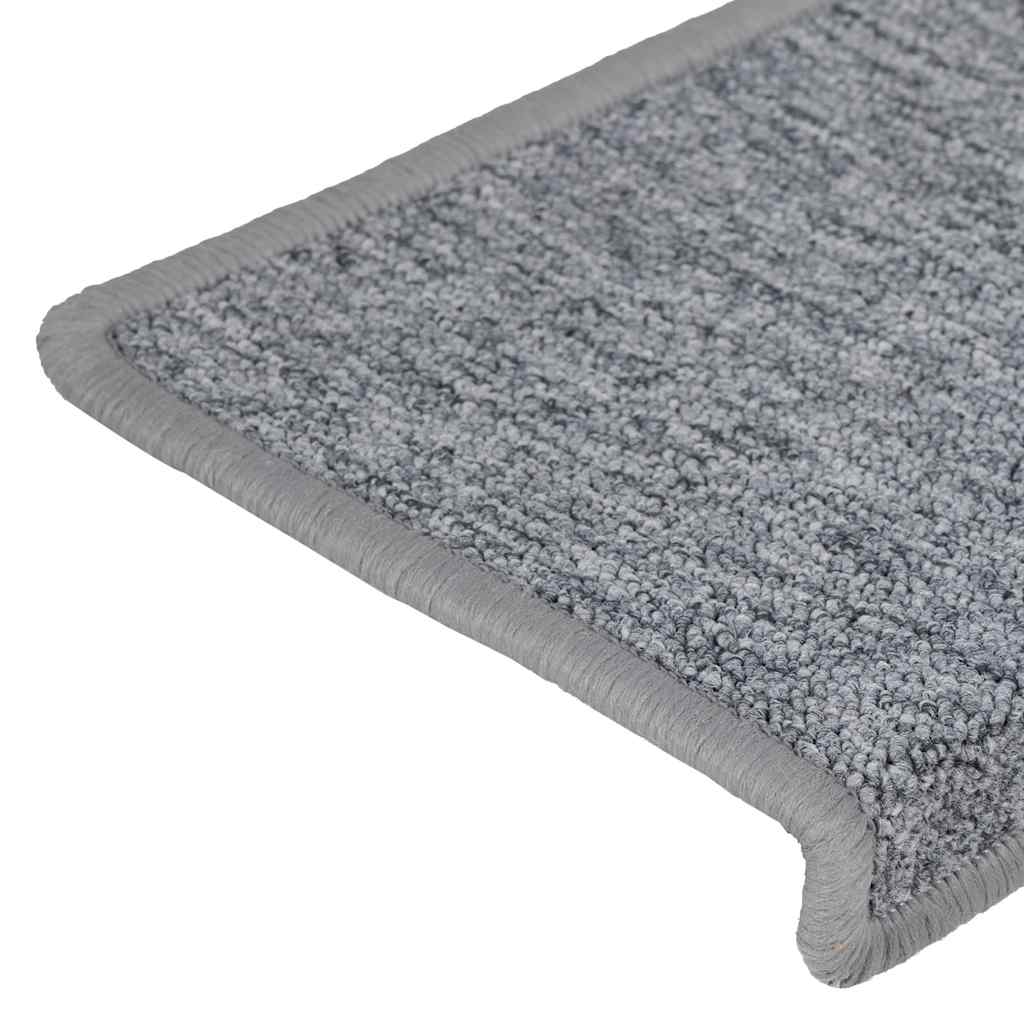 Trappematter 30 stk 65x21x4 cm lysegrå rektangulær kant