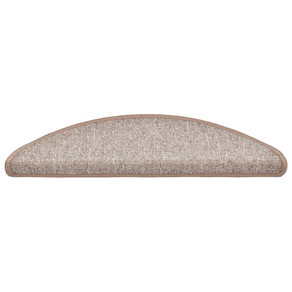 Trappematter 20 stk 56x17x3 cm lysebrune halvrund