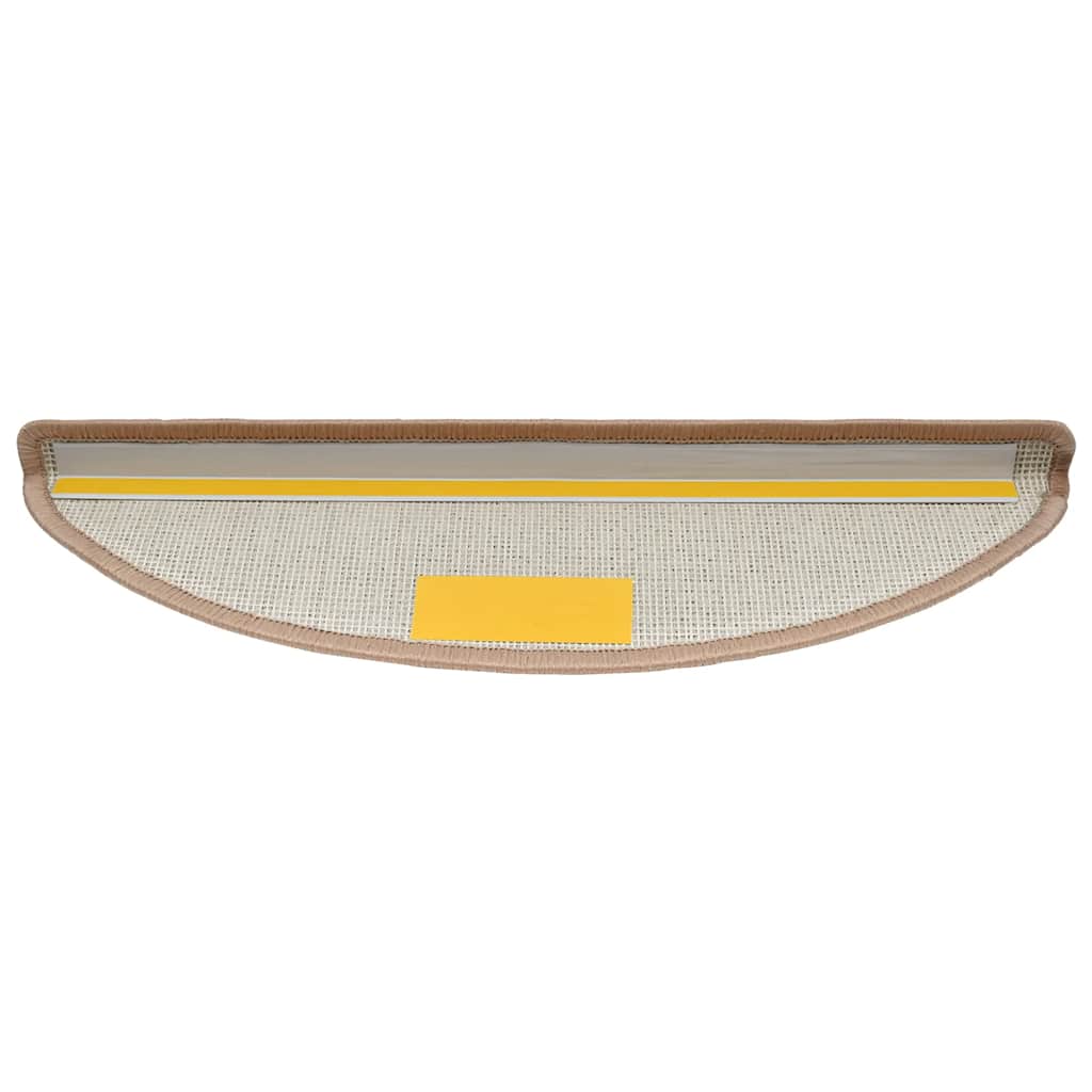 Trappematter 20 stk 56x17x3 cm lysebrune halvrund