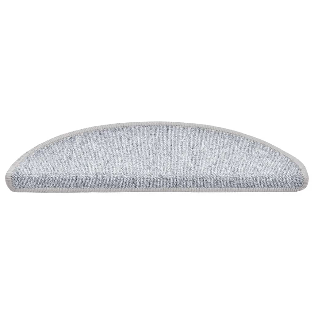 Trappematter 20 stk 56x17x3 cm lysegrå halvrund