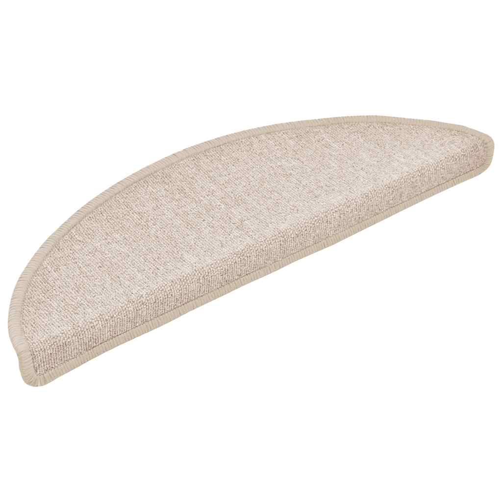 Trappematter 20 stk 56x17x3 cm taupe halvrund