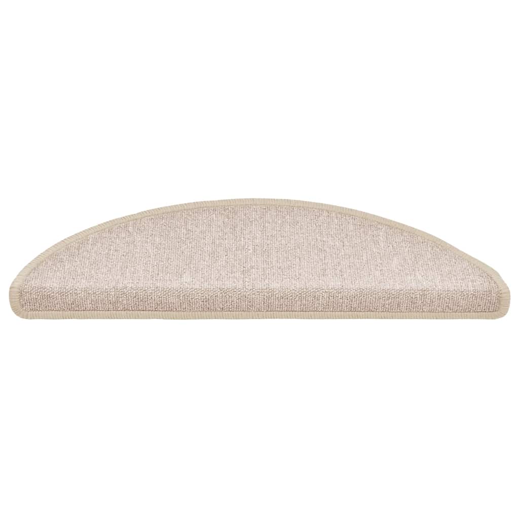 Trappematter 20 stk 56x17x3 cm taupe halvrund