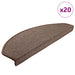 Trappematter 20 stk 65x24x4 cm kaffebrune halvrund store