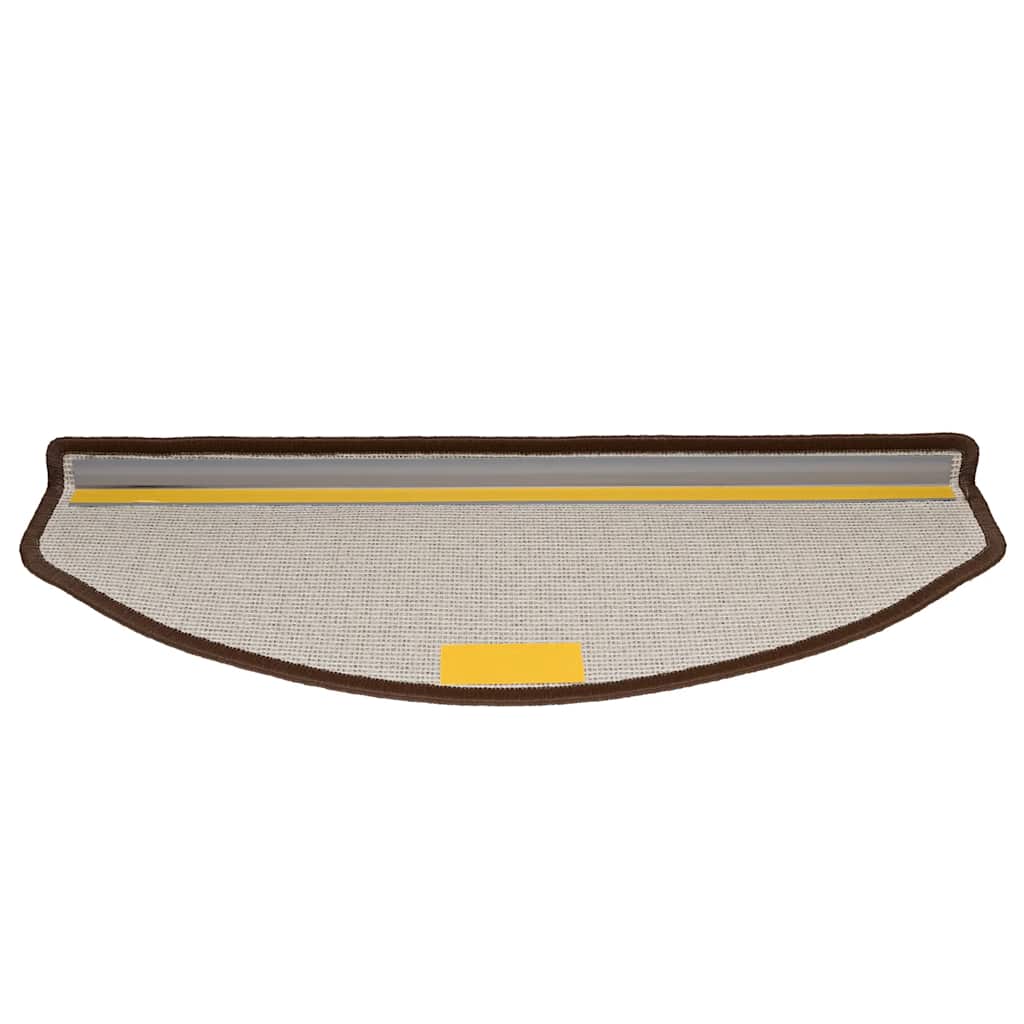 Trappematter 20 stk 65x24x4 cm kaffebrune halvrund store
