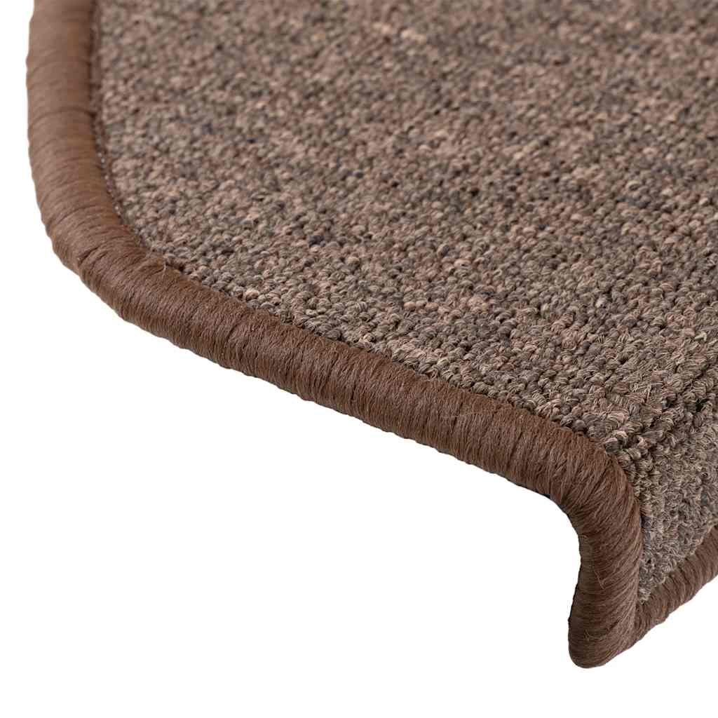 Trappematter 20 stk 65x24x4 cm kaffebrune halvrund store
