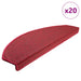Trappematter 20 stk 65x24x4 cm rød halvrund store