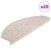 Trappematter 20 stk 65x24x4 cm taupe halvrund store
