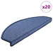 Trappematter 20 stk 65x24x4 cm blå halvrund store