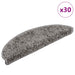 Trappematter 30 stk 56x17x3 cm grå halvrund