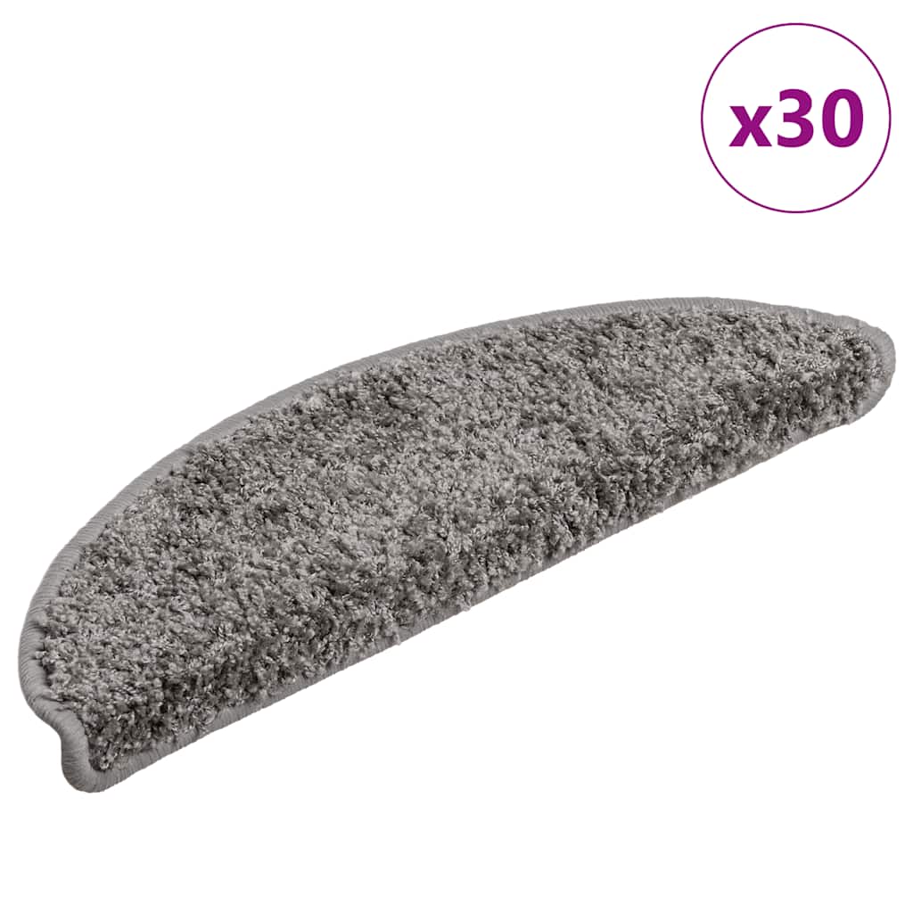 Trappematter 30 stk 56x17x3 cm grå halvrund