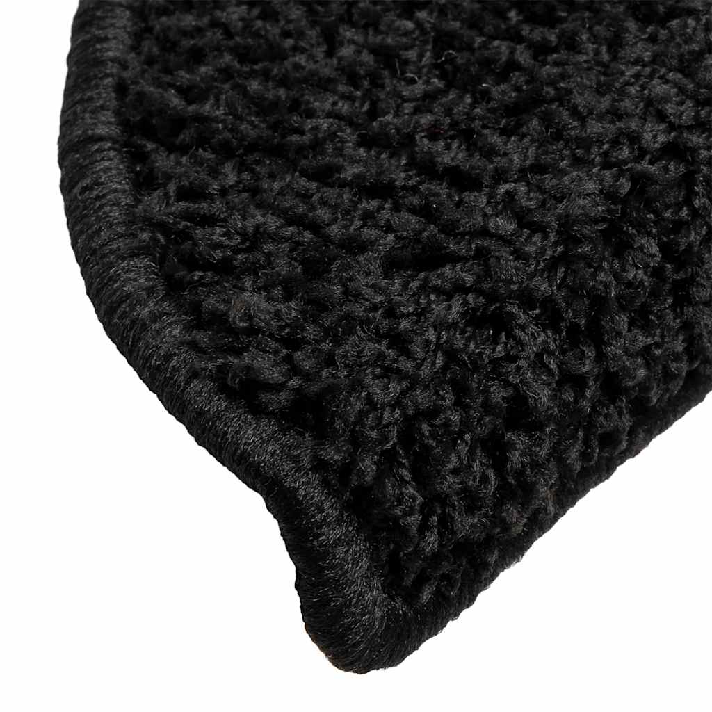 Trappematter 30 stk 56x17x3 cm svarte halvrund