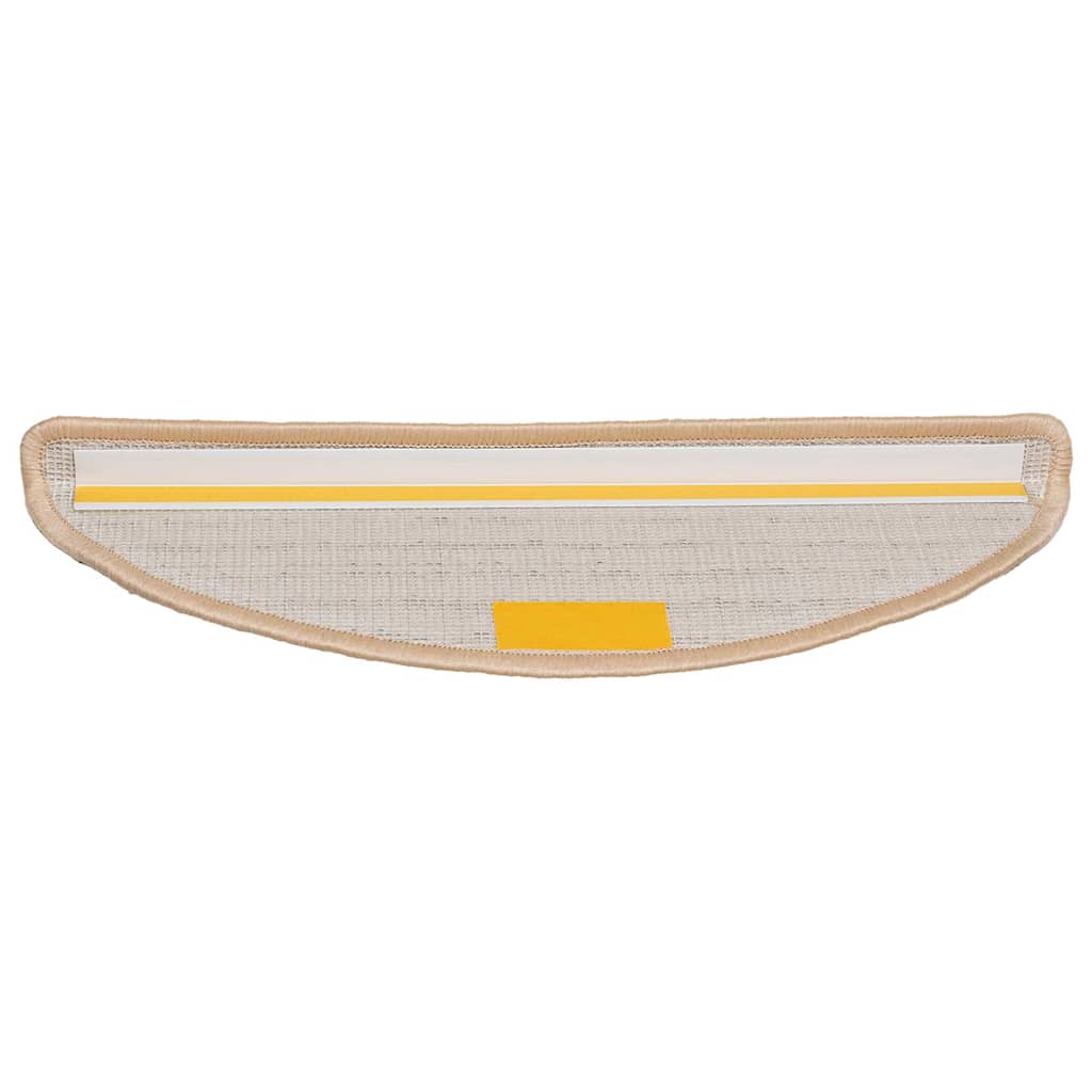 Trappematter 30 stk 56x17x3 cm kremfargede halvrund