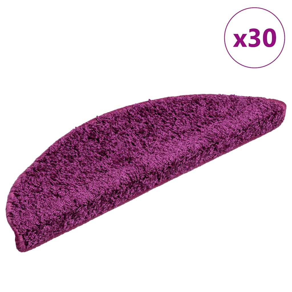 Trappematter 30 stk 56x17x3 cm fiolett halvrund