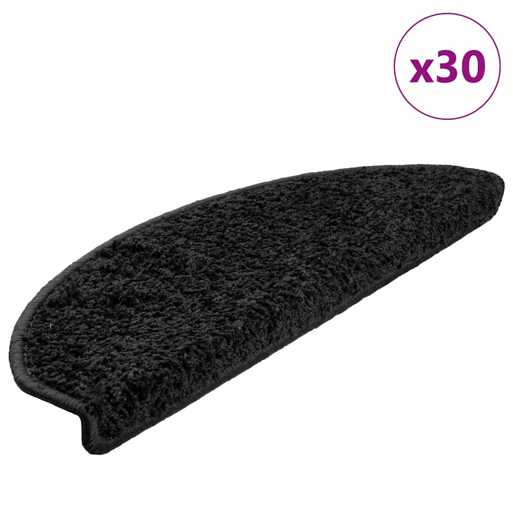 Trappematter 30 stk 65x21x4 cm svarte halvrund store